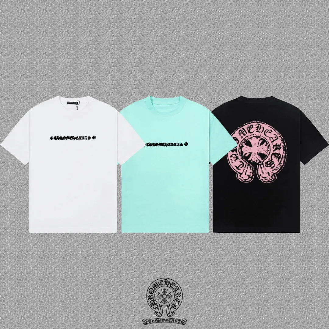 [CH ] 2026FW T LOGO Premium 26s Same Style ：Black White Green Size：S M L XL 2XL